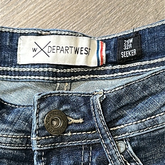 Departwest from Buckle mens Classic Blue Denim Jeans - size 29x32 - seeker - Picture 4 of 12